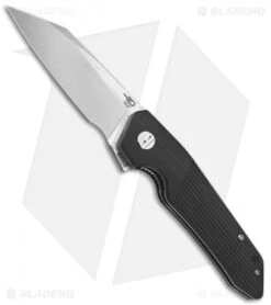 Bestech Knives Barracuda Liner Lock Knife Black G-10 (" Satin) BG15A-1
