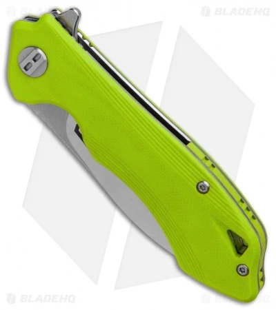 Bestech Knives Beluga Liner Lock Knife Neon Green G-10 (3" Satin) BG11F-2 - Image 3