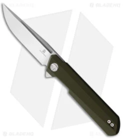 Bestech Knives Bestechman Dundee Liner Lock Knife G-10 OD Green (3.3" Satin)