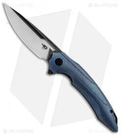 Bestech Knives Ornetta Frame Lock Knife Blue Ti (3.6" Satin) BT1811C