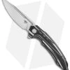 Bestech Knives Ornetta Linerlock Knife Black/White G-10 (3.6" Satin/SW) BL02C