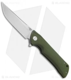 Bestech Knives Tanto Paladin Lock Liner Knife Green G-10 (3.6" SW D2)