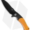 Bestech Knives Penguin Liner Lock Knife Orange/Black G-10 (3.625" Black) KG32D