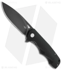 Bestech Knives Airstream Liner Lock Knife Black G-10 (3.75" Black D2)