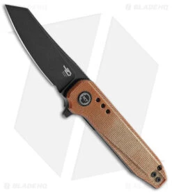Bestech Knives Syntax Liner Lock Knife Natural G-10 (2.8" Black SW 14C28N)