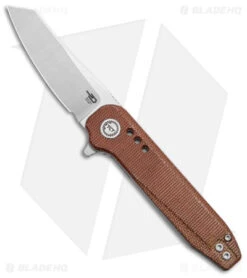 Bestech Knives Syntax Liner Lock Natural Micarta (2.8" Satin/SW 14C28N) BG40E