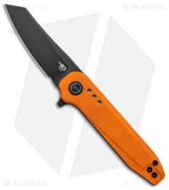 Bestech Knives Syntax Liner Lock Knife Orange G-10 (2.8" Black SW 14C28N) BG40C
