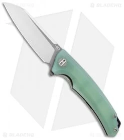 Bestech Knives Texel Liner Lock Knife Jade G-10 (3.25" Gray/Satin) BG21B-2
