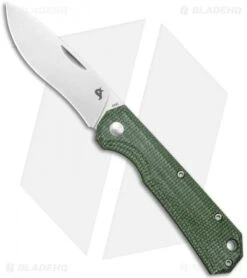 BlackFox Ciol Slip Joint Knife Green Micarta (2.75" Stonewashed)
