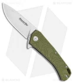 BlackFox Echo 1 Liner Lock Flipper Knife OD Green (3.25" Stonewash)