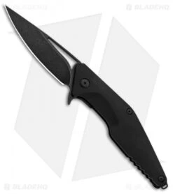 Brous Blades Import Line Division Liner Lock Flipper Knife Black (3.8" Black SW)
