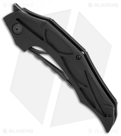 Brous Blades Isham Echelon Flipper Liner Lock Knife Black G-10 (4.1" Acid SW) - Image 3
