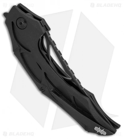 Brous Blades Isham Echelon Flipper Liner Lock Knife Black G-10 (4.1" Blackout) - Image 2