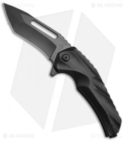 Brous Blades & Mikkel Willumsen Reloader Flipper Knife Black Al (3.6" Black)
