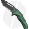Brous Blades & Mikkel Willumsen Reloader Flipper Knife Green Al (3.6" Black)