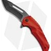 Brous Blades & Mikkel Willumsen Reloader Flipper Knife Red Al (3.6" Acid SW)