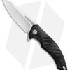 Brous Blades Tanium Design T4 Flipper Knife Black Aluminum (4" Satin)
