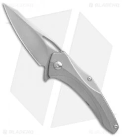 Brous Blades Virtue Flipper Liner Lock Knife Titanium (3.25" Stonewash)