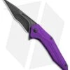 Brous Blades Tyrant Liner Lock Flipper Knife Purple (4" Acid Stonewash)