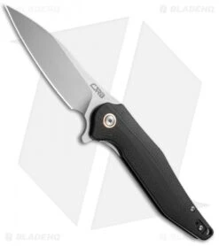 CJRB Agave Liner Lock Flipper Black G-10 (3.5" Stonewash) D2