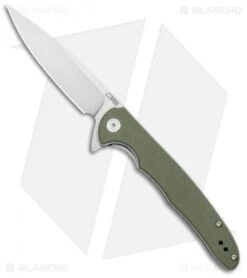 CJRB Cutlery Briar Liner Lock Knife Green G-10 (3.75" D2 Stonewash) J1902-GNF