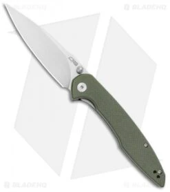 CJRB Cutlery Centros Liner Lock Knife Green G-10 (3.625" D2 Stonewash) J1905-GNF