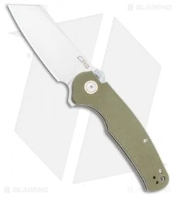CJRB Cutlery Crag Recoil-lock Knife Green G10 (3.5" D2 Stonewash) J1904R-GNF