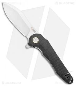 CJRB Cutlery Mangrove Liner Lock Knife Black G-10 (3.5" Stonewash)