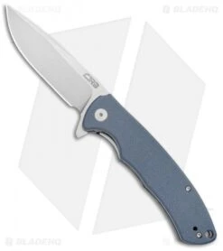 CJRB Cutlery Taiga Liner Lock Knife Gray G-10 (3.75" D2 Stonewash) J1903-GYF
