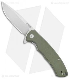 CJRB Cutlery Taiga Liner Lock Knife Green G-10 (3.75" D2 Stonewash) J1903-GNF