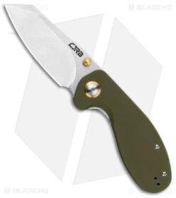 CJRB More Maileah Liner Lock Knife Green G-10 (3" Sand Polish AR-RPM9)