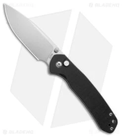 CJRB Pyrite Button Lock Knife Black G-10 (3.1" Stonewash AR-RPM9)
