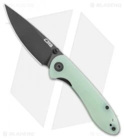 CJRB Small Feldspar Liner Lock Knife Natural G-10 (3" Black S35VN)