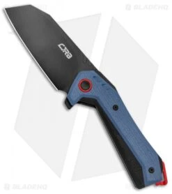 CJRB Tigris Liner Lock Knife Blue/Black G-10 (3.5" Black)