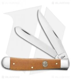 Case Boy Scouts Trapper Knife Brown Canvas Laminate (4.1" - 10254 SS)