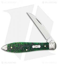 Case Teardrop Traditional Knife Bermuda Green Jig Bone (3.5" - TB61028W SS)