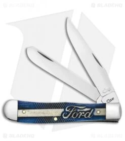 Case Ford Trapper Pocket Knife Blue Bone (4.1" - 6254 SS)