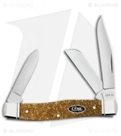Case Medium Stockman Pocket Knife Gold Stardust Kirinite (3.6" - 103032 SS)