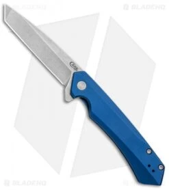 Case Cutlery Kinzua Frame Lock Knife Blue Aluminum (3.4" Stonewash) 64663