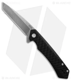 Case Cutlery Kinzua Frame Lock Knife Black Aluminum Milled (3.4" Stonewash)64684