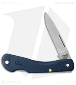 Case Cutlery Mini Blackhorn Knife 3. 6" Navy Blue Polymer (LT1059LSS) 02392