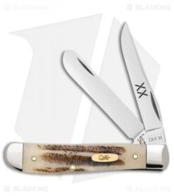 Case Cutlery Mini Trapper Knife 3.5" Vintage Bone (V6207 SS) 25960