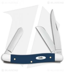 Case Cutlery Medium Stockman Knife 3.6" Navy Blue Polymer (43118 SS) 23612
