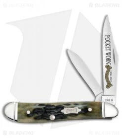 Case Peanut 25th Anniversary 2.88" Pocket Worn Olive Bone (6220 SS) 38196