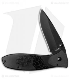 Case Cutlery TEC X Harley-Davidson Shield Liner Lock Knife (3" Black) CA52220