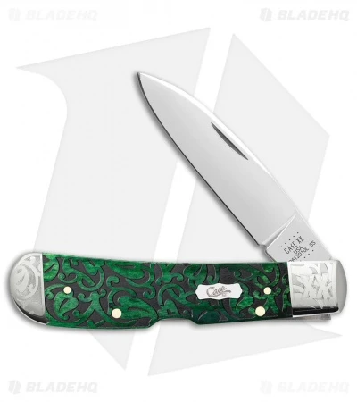 Case Tribal Lock Pocket Knife Bermuda Green Bone (4.1" - TB612010L SS)