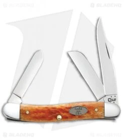 Case Medium Stockman Knife 3.625" Jigged Whiskey Bone (6318 CV) 23005