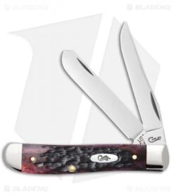 Case Mini Trapper Knife 3.5" Crimson Peach Seed Jigged Bone (6207 SS) 27381
