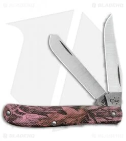 Case Mini Trapper Knife 3.5" Pink Camo Polymer (LT207 SS) 18302