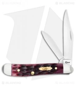 Case Peanut Pocket Knife 2.875" Crandall Jig Cabernet Bone (6220 SS)
